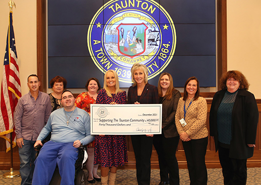 Image of Taunton grant check presentation
