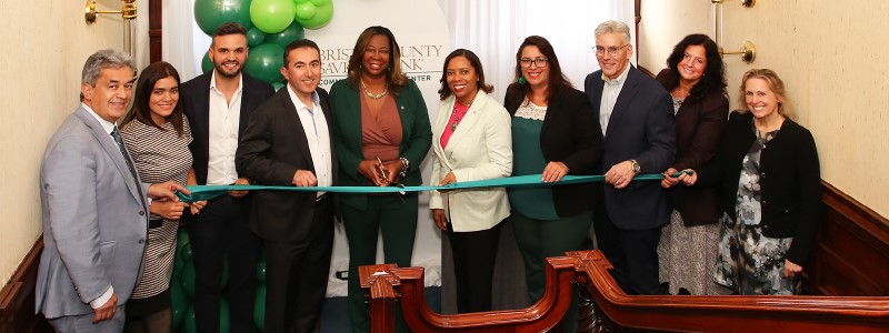 Community Lending Center ribbon cutting