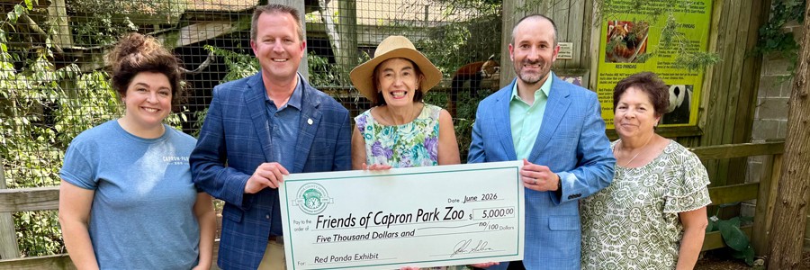 Bristol County Savings Bank Awards $5,000 Grant To Friends of Capron Park Zoo